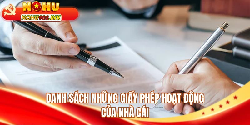 Danh sách những giấy phép hoạt động của nhà cái
